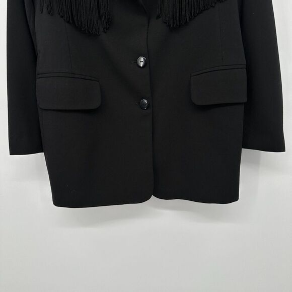 FARM Rio Black Fringe Blazer - Picture 5 of 10